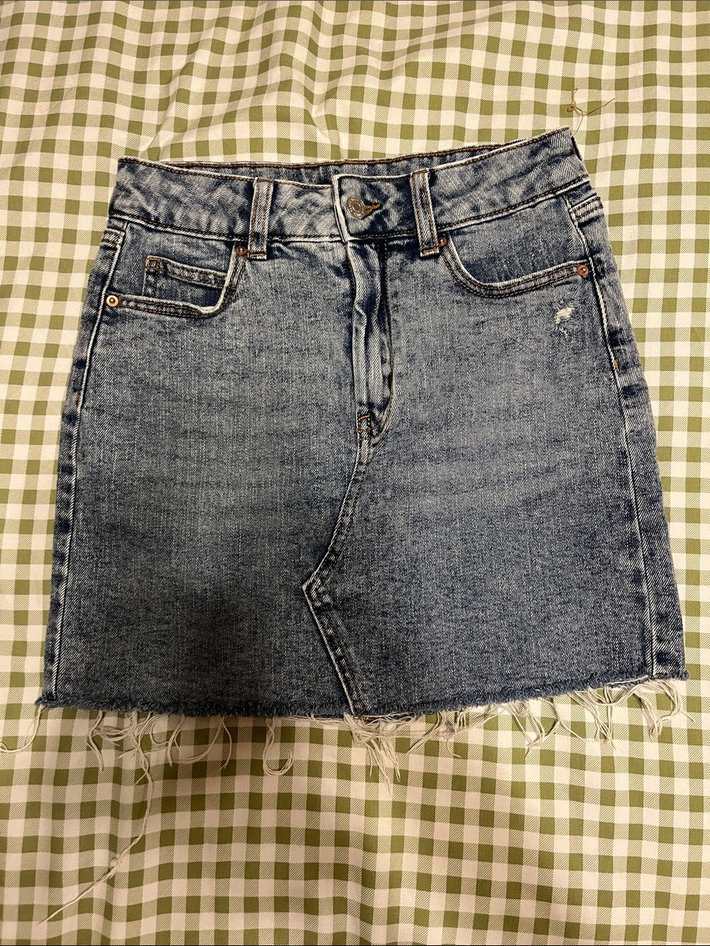 Classic Blue Denim Mini Skirt
